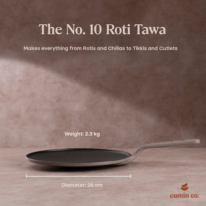 No. 10 Enamel Coated Cast Iron Roti Tawa