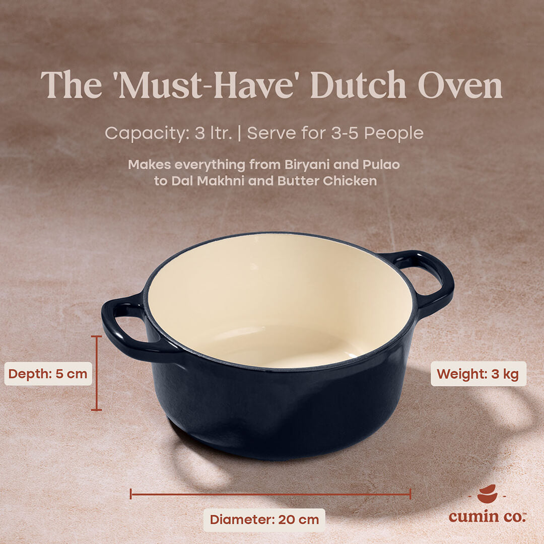 No. 8 Enamel Coated Dutch Oven