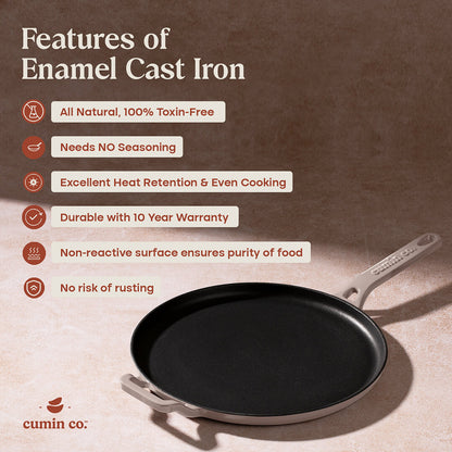 No. 11 Enamel Coated Cast Iron Dosa Tawa