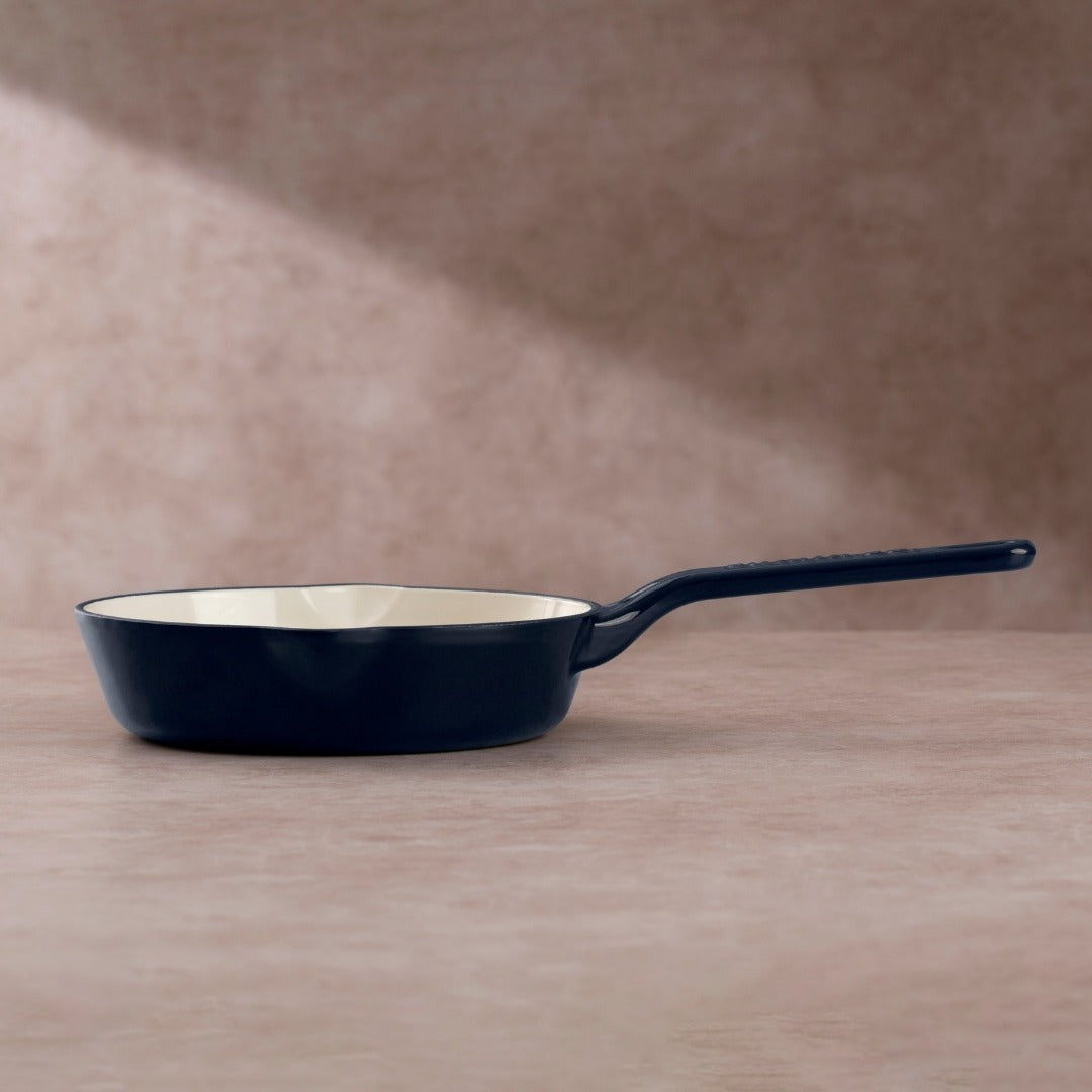 No. 8 Enamel Coated Cast Iron Pan